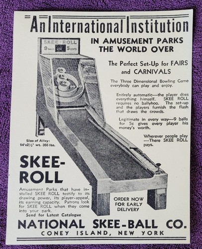 Vintage national skee ball - national, skee-ball