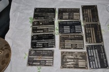 10 x BMW Typenschild