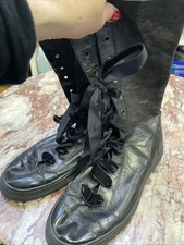 Rundholz Boots schwarzes