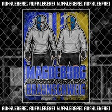 Magdeburg  Ultras Aufkleber Sticker "Magdeburg & Braunschweig"