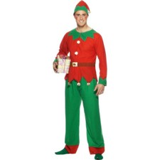 Wichtel Kostüm Weihnachtself Kostüm für Herren Wichtelkostüm Fasching L 52-54