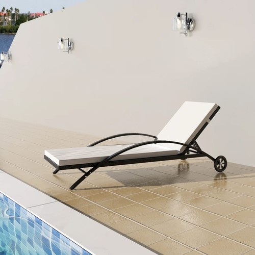Sonnenliege poly rattan - sonnenliege,