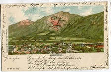 Litho AK Berggesichter Bad