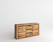 Sideboard Kommode Greta in Wildeiche geölt Teilmassiv  Breite 160cm Anrichte