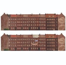 2x Gebäude Hintergrundkulisse