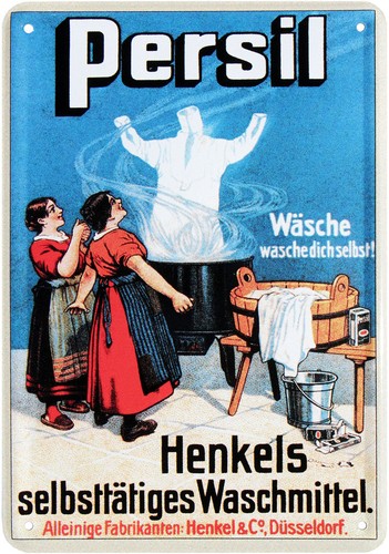 Blechpostkarte persil henkels - persil,