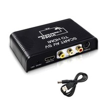 3 in 1 Scart AV S-video Composite AV RCA To HDMI Video&Audio Converter Adapter t