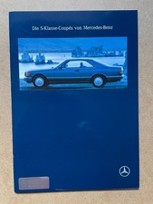 Die S-Klasse-Coupés von Mercedes-Benz - Typ C126 - Hochglanzprospekt von 01/1991
