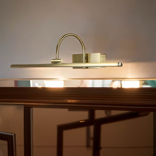 Led bilderleuchte messing - bilderleuchte, in