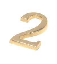 Hausnummer 50mm Messing Zahlen