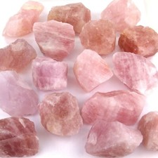 große Rosenquarz Rohsteine beste Farbe Madagaskar Ø 110 - 150 mm AA - Qualität p