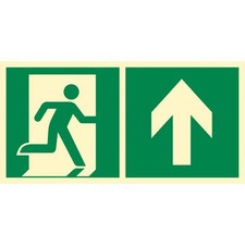 Richtung Notausgang nach oben