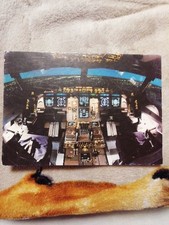 Postkarte Lufthansa Flugsimolator. Cockpit.