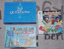 3 Brettspiele: 20 Questions / Ausgeflippt! / Deutschlandreise für Kinder