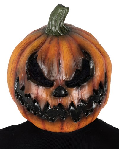 Dark pumpkin latex maske - pumpkin,