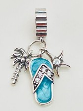 Charm Bead Flip Flop Palme