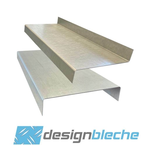 Stahl verzinkt blech 1mm - 1mm, 2x