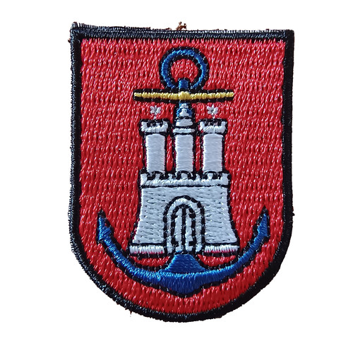 Hamburg mit anker wappen 1 - mit, ,