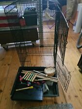 Vogelkäfig 80h/ 35t/ 45b  mit ausreichend Zubehör, Stangen, Nest, Futternapf etc