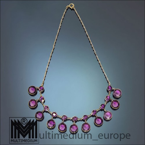 Jugendstil collier silber - collier,