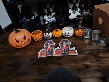 Halloween Kürbis Deko Dekoration Set Blumentopf Konvolut Led Teelicht Tkmaxx 