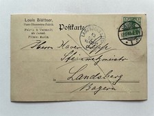 Postkarte Reklame 1903 Louis Blättner Kassel Berlin Glaser Diamanten Fabrik