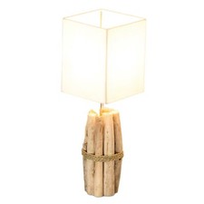 Tischlampe B x H x T 17x50x17cm Treibholz Tischleuchte Unikat Holz Lampe Licht