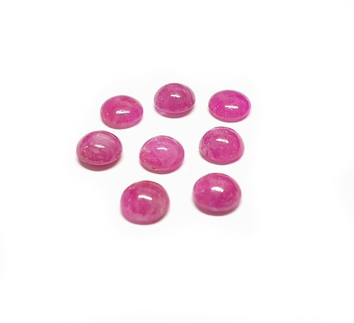 Rubin rund cabochon ca - rund,