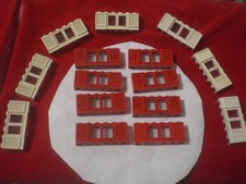 15x Lego 646bc01 Classic Fenster alt  1x6x2 weiß  mit Fensterladen  wie Bild