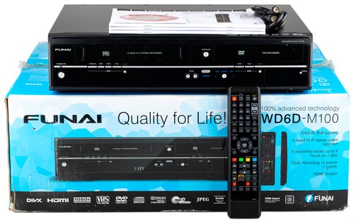 Funai wd6d m100 vhs dvd - funai,