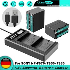 2x 8800mAh NP-F970 AKKU +