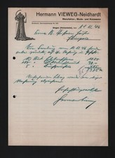 SINGEN, Brief 1946, Hermann Vieweg-Neidhardt Mode-Kurzwaren-Manufaktur