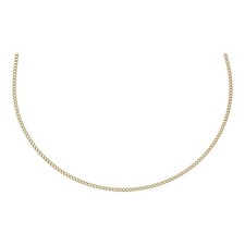 Panzer Kette 42 cm Länge 585/ 14 K Gold Unisex Gelbgoldkette Geschenk H01.6789