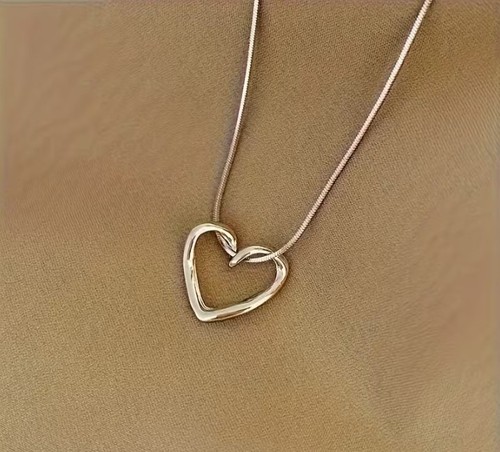 Rosegoldfarbener herz - rosegoldfarbener,