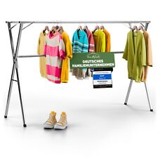 HeimGlück Schwerlast Kleiderständer/Wäscheständer Edelstahl klappbar/verstellbar