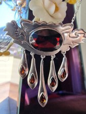 Granat Collier Halskette