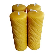 4 Stück Bienenwachs Stumpen