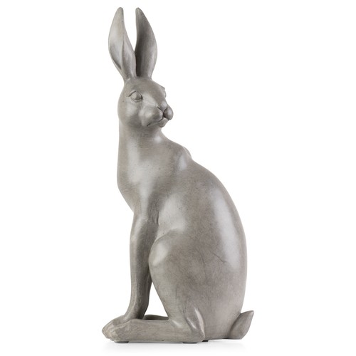Osterhase dekofigur 30cm grau - osterhase,