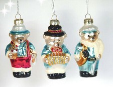 3er Set Christbaumschmuck Glas