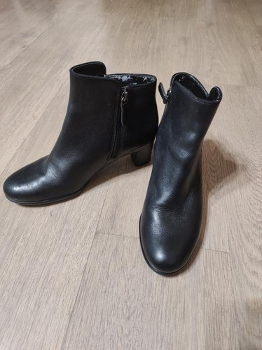 Women ecco boots black - black, leather