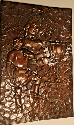 Großes vintage kupfer - großes,