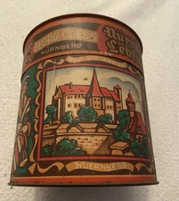 Alte Lebkuchendose Blechdose  Georg Goess Nürnberg   ca 20er Jahre