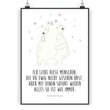 Poster Eisbär Umarmen  -