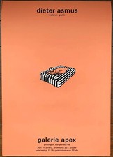 Dieter Asmus (*1939) : Ausstellungsplakat, Farbseriegraphie, 1972