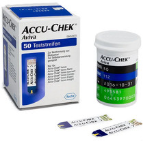 50 Teststreifen ACCU-CHEK AVIVA NEU & OVP MHD 2026-11-30 EAN: 4015630980383