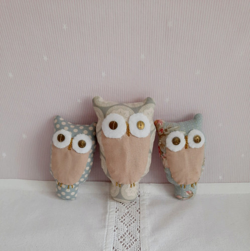 Eule 3er set - 3er, vogel