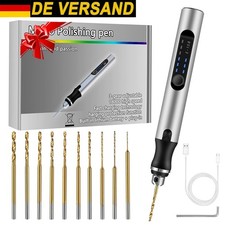 Sortiment Mini Bohrer 0,6-2,2mm Akku Miniaturbohrer 10 Stück mit Handbohrer Set