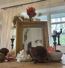 Antiker Spiegel Gold, Vintage