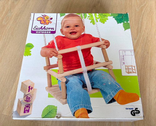 Eichhorn baby holzschaukel mit - baby,