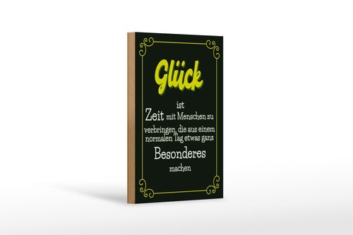 Holzschild glück aus - holzschild,